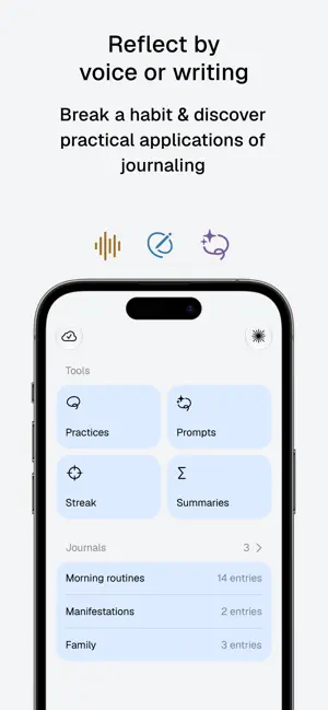 Reflect & Voice Journal — Plai screenshot 1