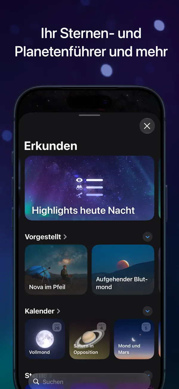 Sky Guide iPhone App Screenshot 3 – Nachschlagewerke