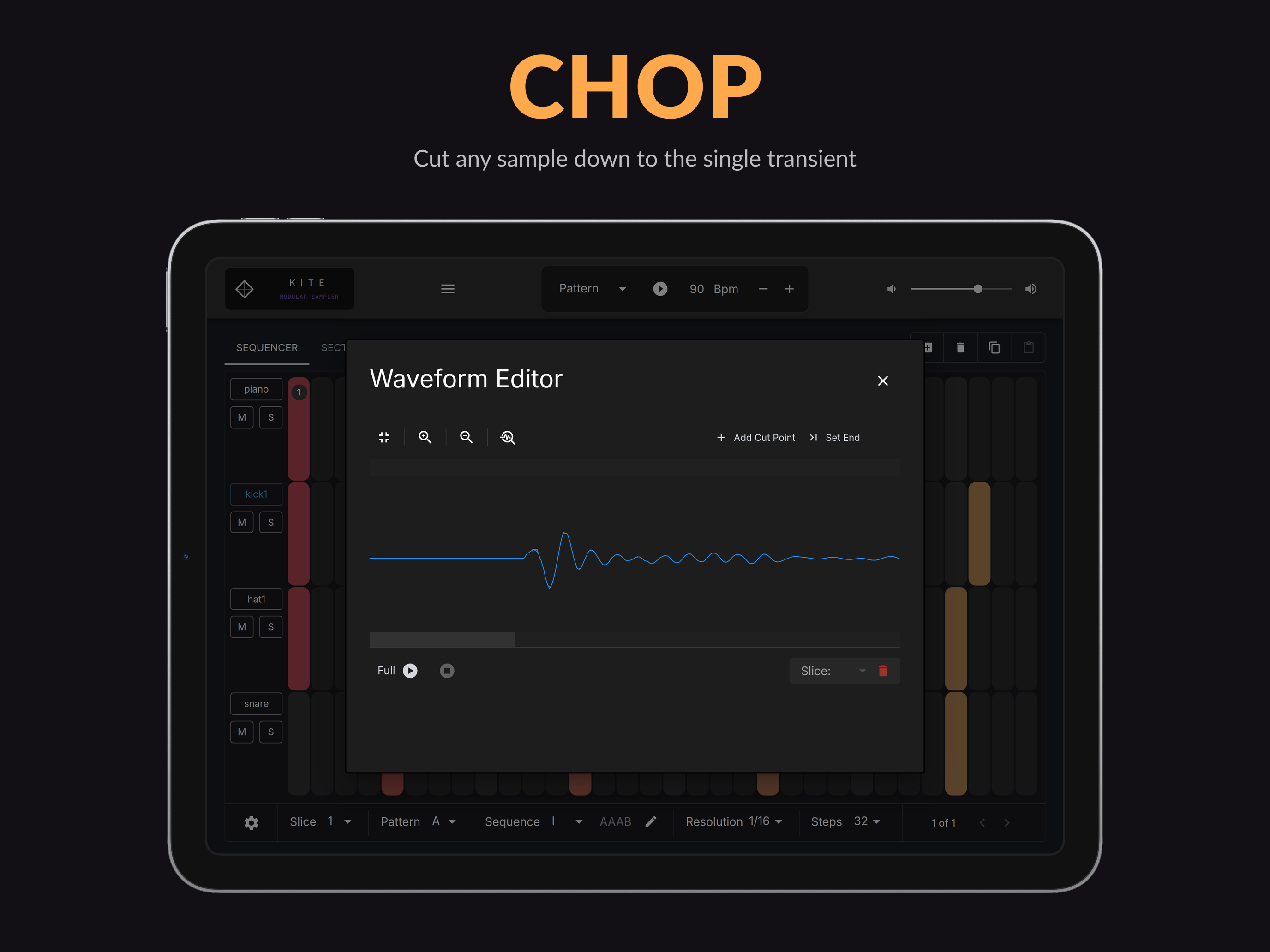 KITE Sampler — Chop & Sequence screenshot 2