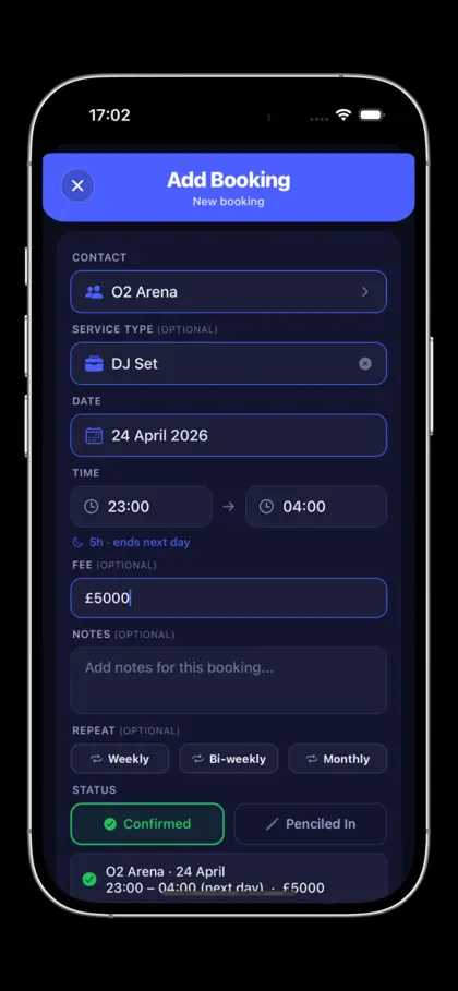 Screenshot 5 di 6 di Invoba: Booking & Invoice Pro