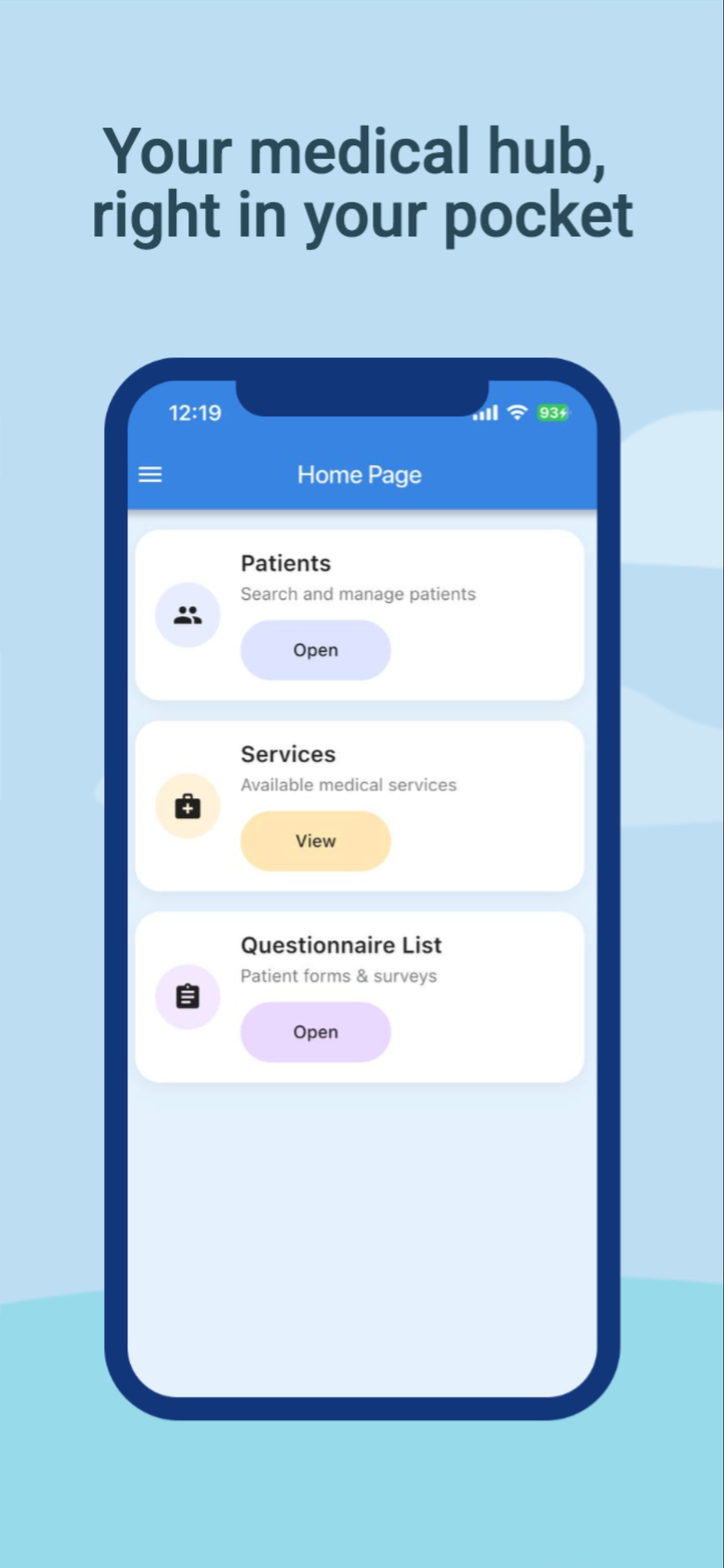 PHENICS App screenshot 2