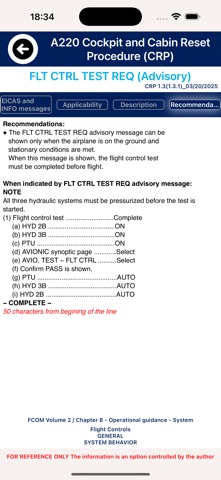 Airbus A220 CRP screenshot
