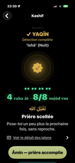Captura de pantalla de Salat&Yaqeen en iPhone 4