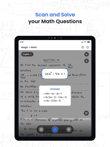 AI Magic Math iPad screenshot