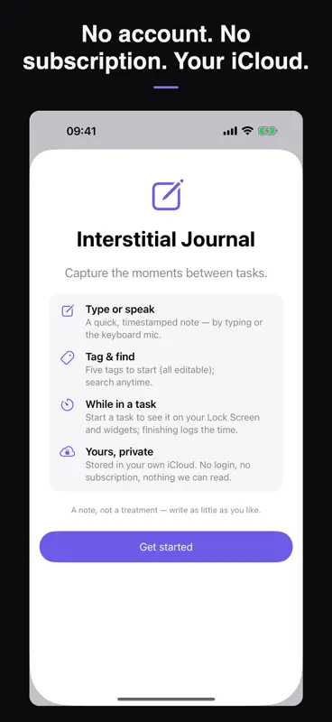 Interstitial Journal App screenshot 3 of 6