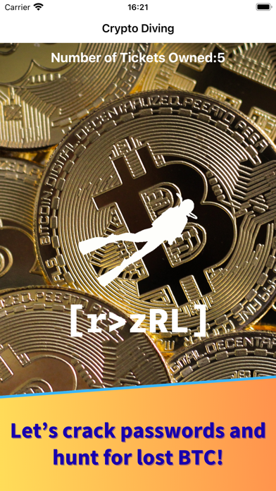 CryptoDiver app screenshot