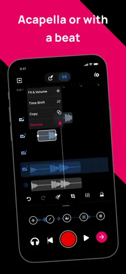 Voloco: Vokal Kayıt Stüdyosu iPhone Ekran Görüntüsü 4