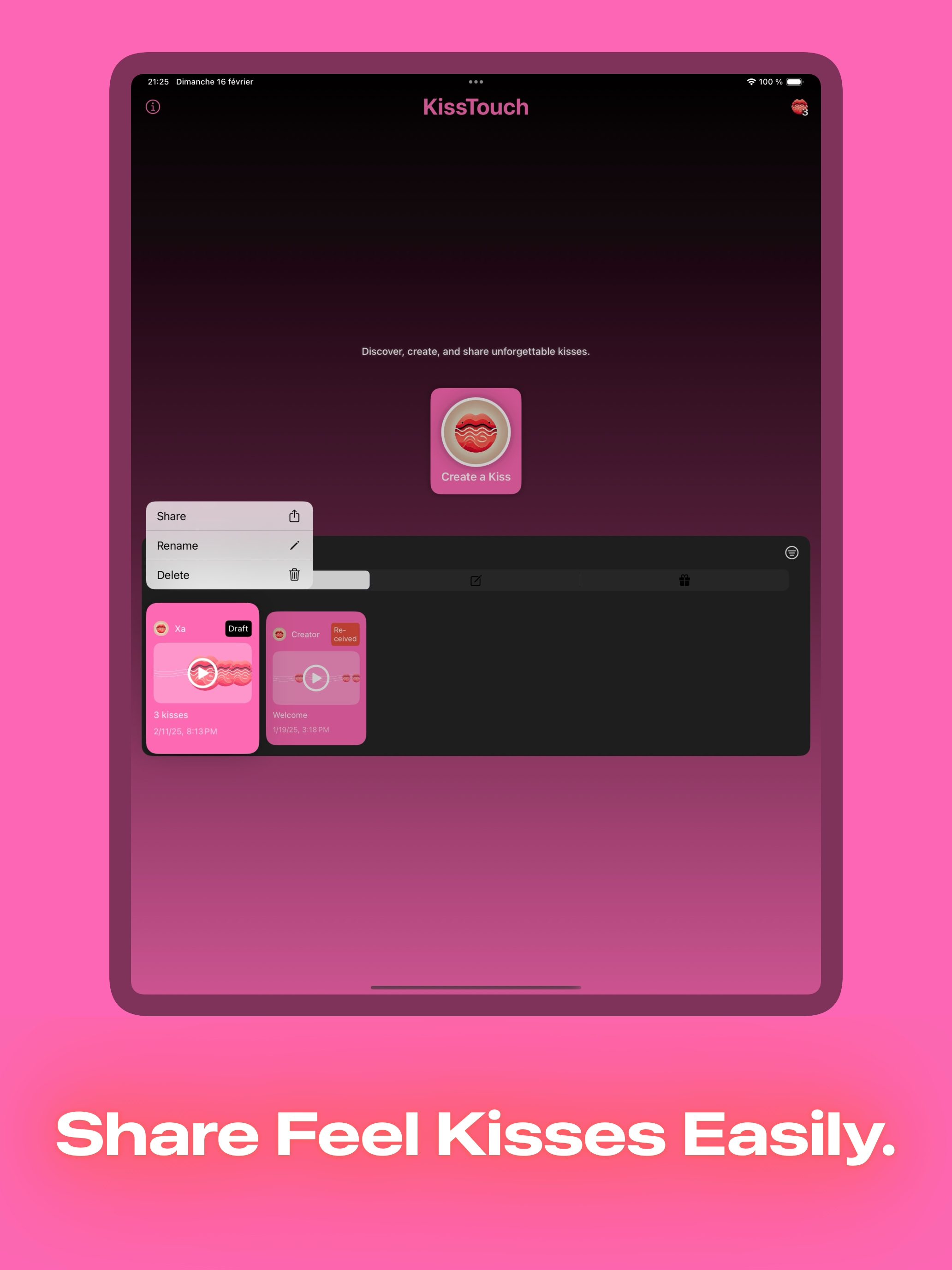 KissTouch : Couple Love App