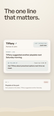 Intriq: Personal CRM & Memory screenshot