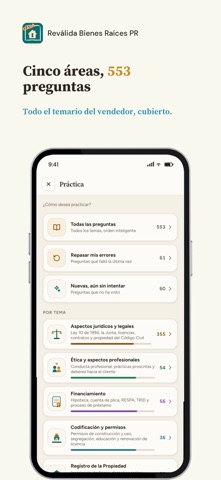 Reválida Bienes Raíces PR iPhone screenshot