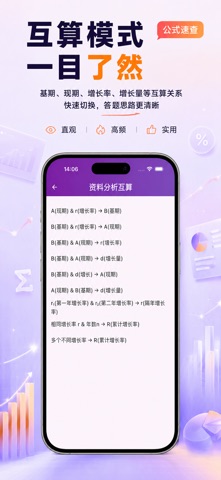 公考资料分析计算器 - 公务员·事业单位·国企·行测通用 screenshot