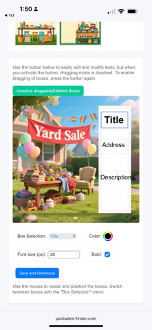 Yard_Sale_Finder iPhone screenshot