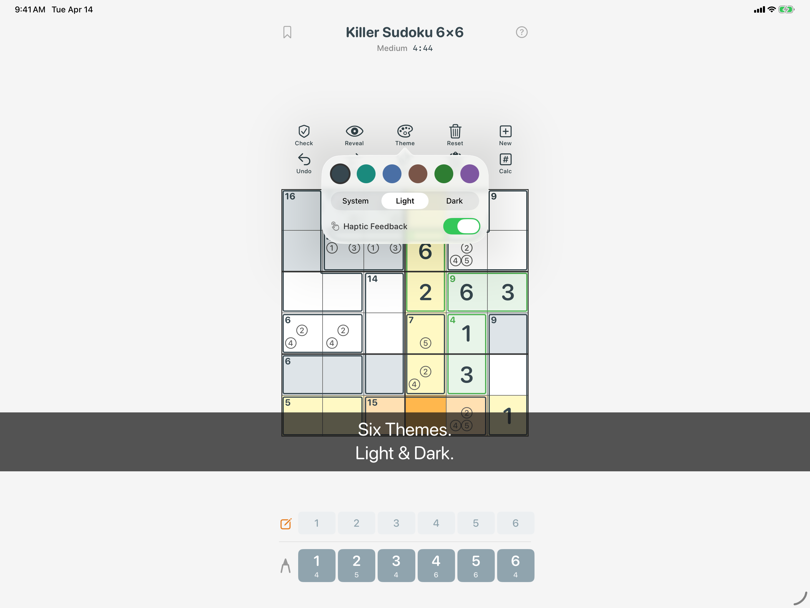 Killer Sudoku 6x6 screenshot 14