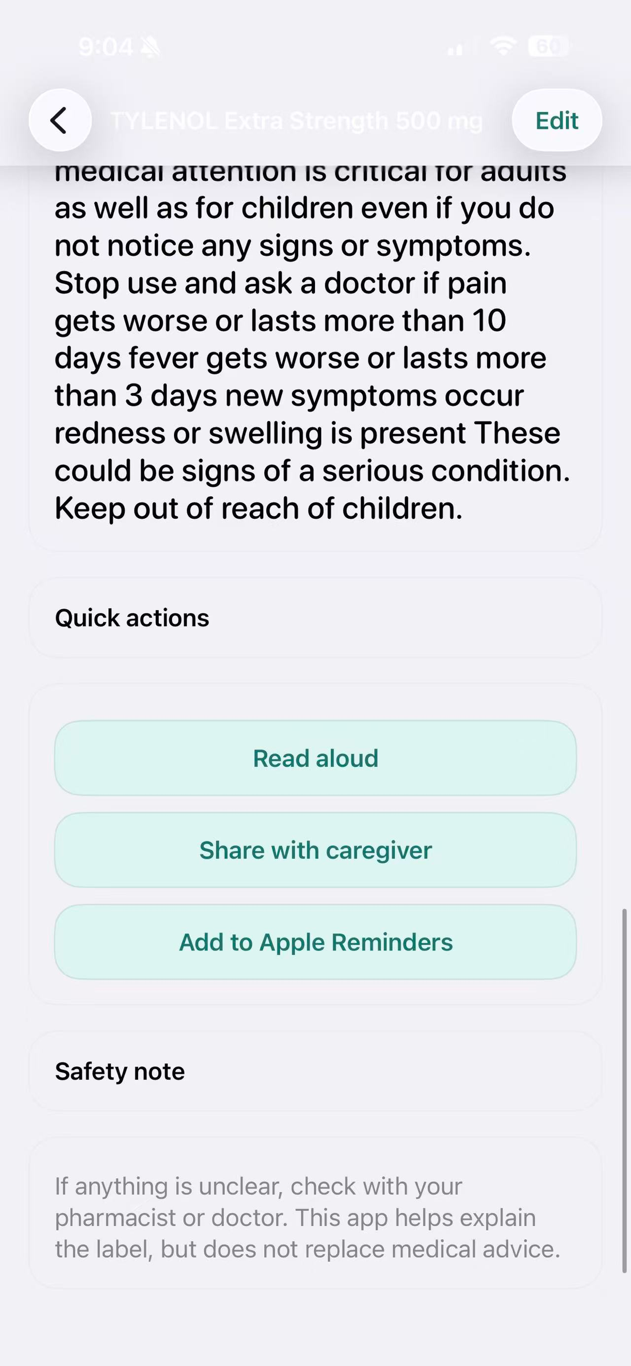 Medication Label Helper