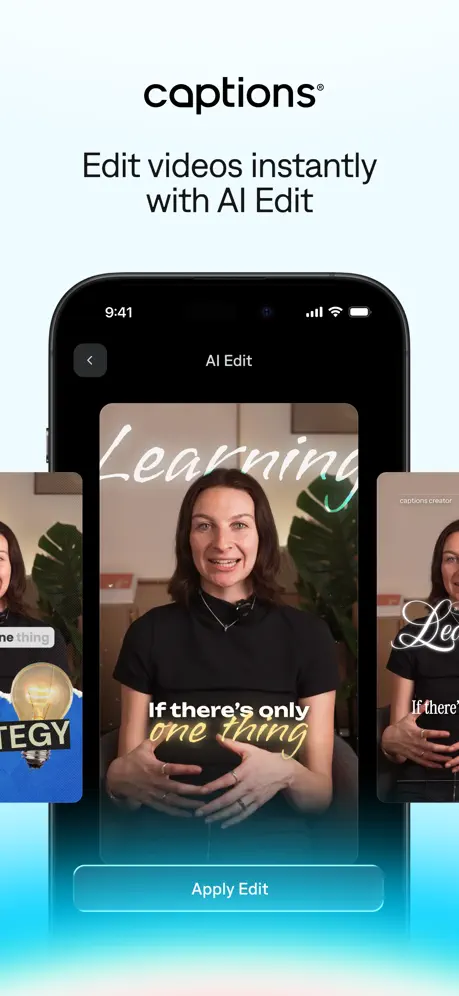 Captions: AI Edits Your Video screenshot 1 of 5