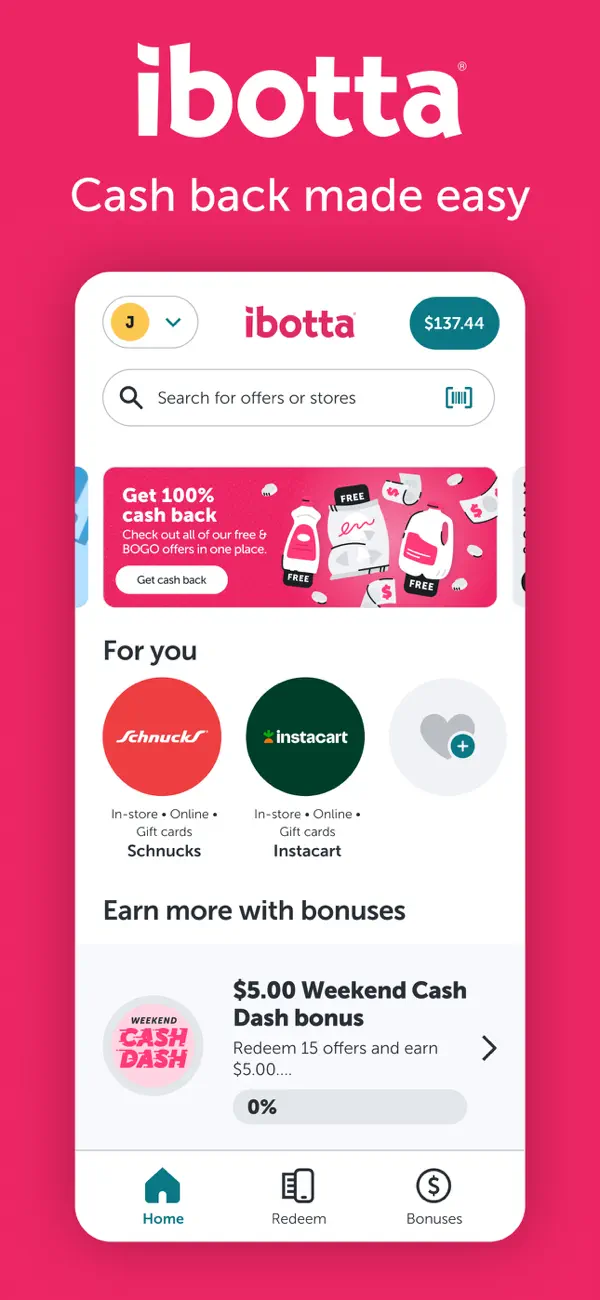 #1. Ibotta: Save & Earn Cash Back (iOS) By: Ibotta, Inc.