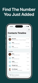 Recent Contacts Timeline screenshot