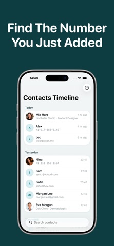 Recent Contacts Timeline Screenshot 2 of 6
