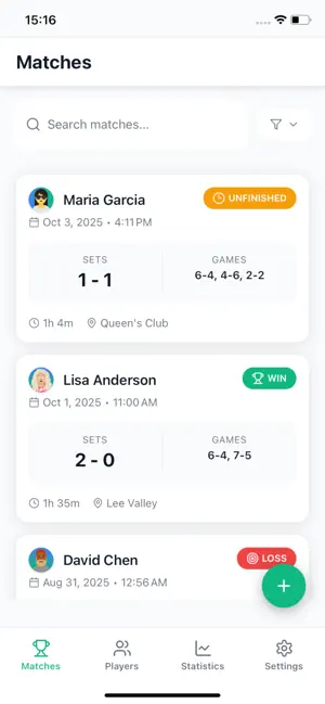 TennisPros screenshot 2
