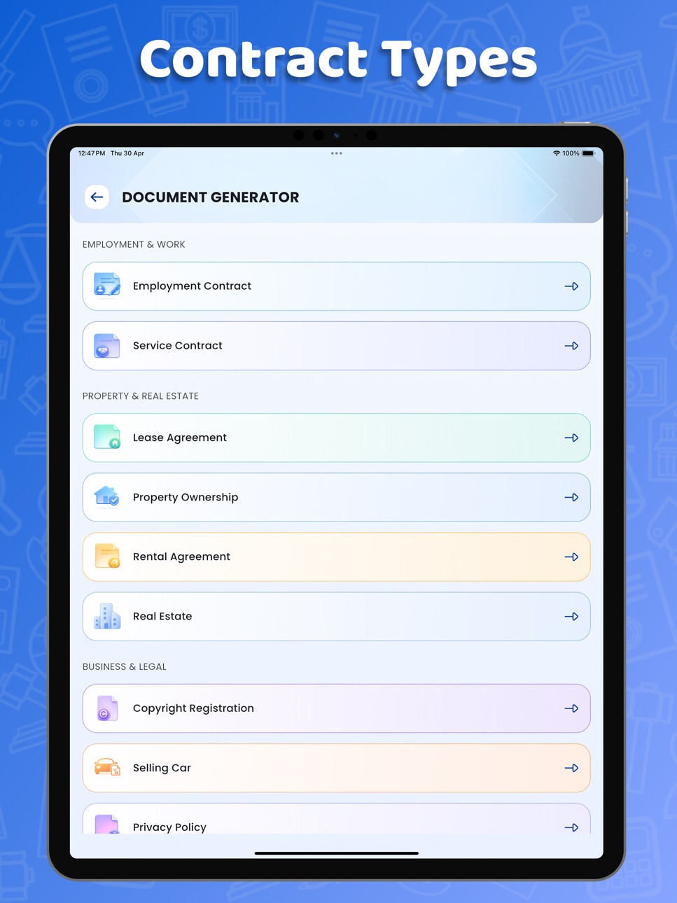 iPad screenshot