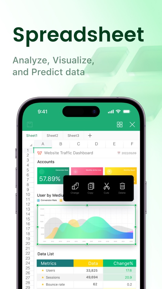 #6. WPS Office: PDF, Docs, Sheets (iOS) โดย: KINGSOFT OFFICE SOFTWARE CORPORATION LIMITED