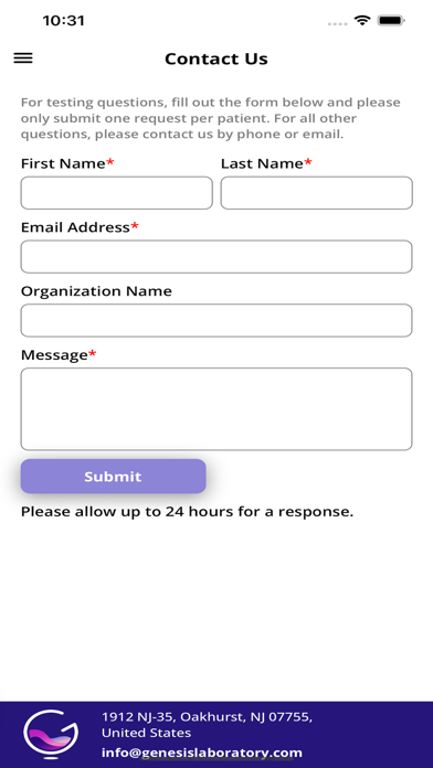 Genesis Results Portal iPhone screenshot 6 - Medical app