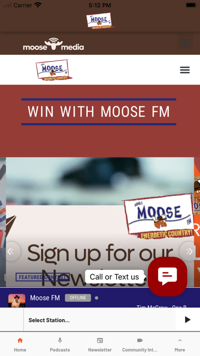 Moose FM 100.1 Fort St. John Screenshot