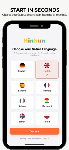 Hinbun - Language Learning screenshot