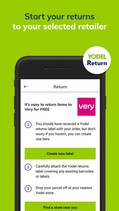 Yodel Delivery Parcel Tracking Screenshot