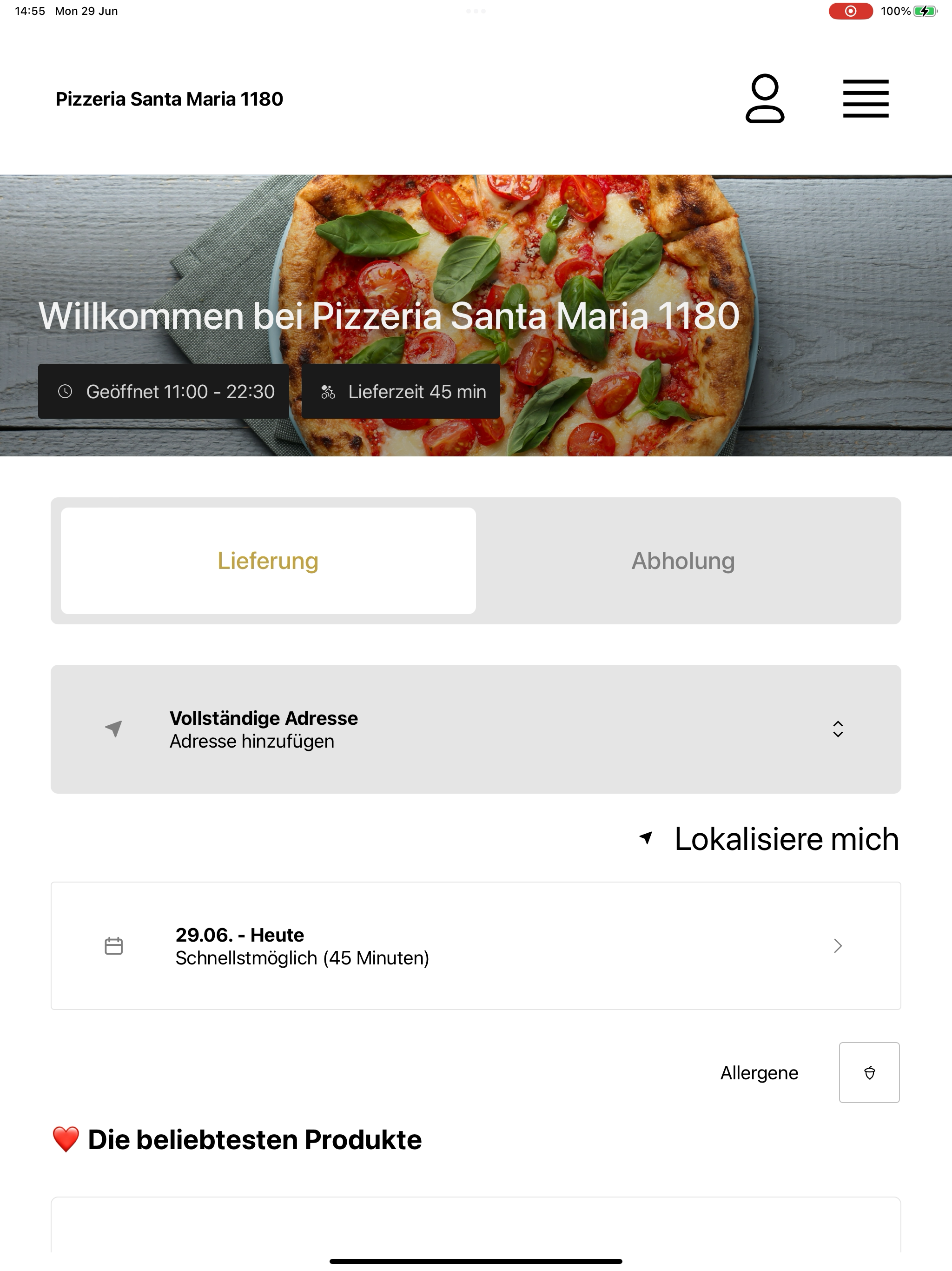 Pizzeria Santa Maria 1180 screenshot 10
