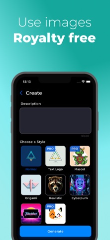 Vintera AI Logo Generator Screenshot 3 of 4