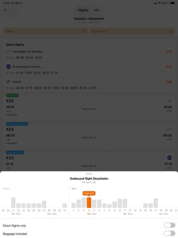 Low-cost: airlines & flights iPad screenshot