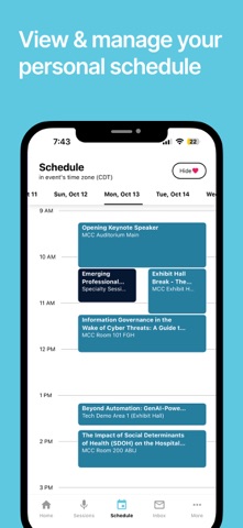 AHIMA25 Conference screenshot