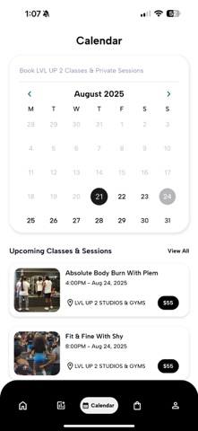 LVL UP FITNESS SOLUTIONS iPhone screenshot