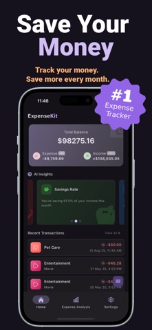 Expense Tracker - ExpenseKit screenshot