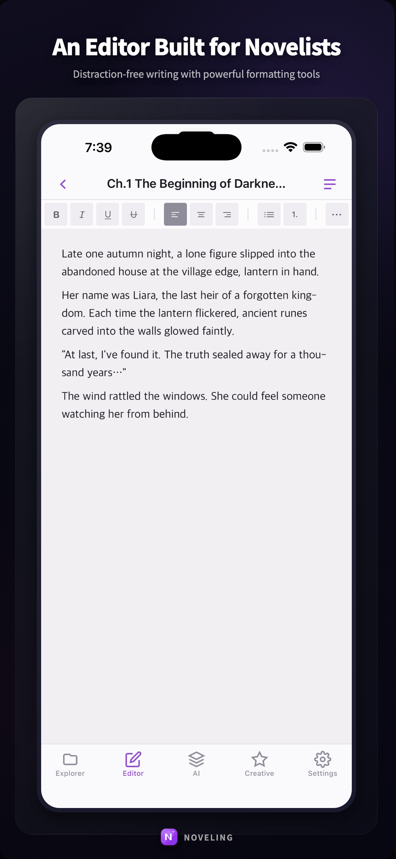 Noveling screenshot 2