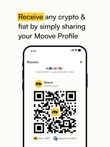 Moove App: Transact Crypto iPad screenshot