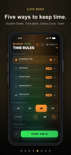 Capture d'écran de Chrono-Tithe: Turn Timer sur iPhone 5
