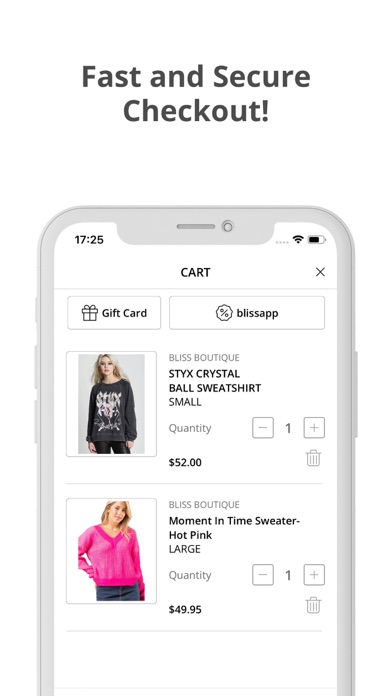 Bliss Boutique Screenshot