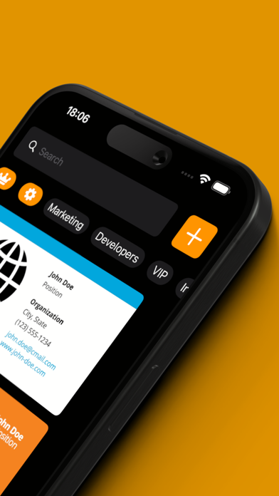 Business Card Organizer + Screenshot
