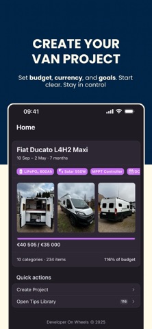 Van Heda: Build Tracker screenshot