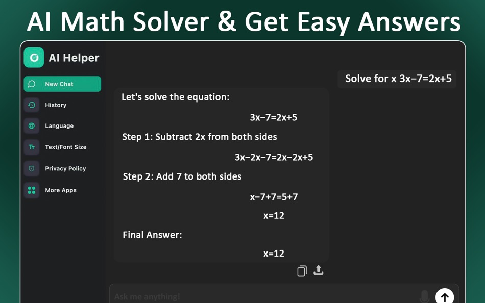 #2. AI Homework Helper + Chatbot (macOS) 来自: Muhammad Junaid Ashraf