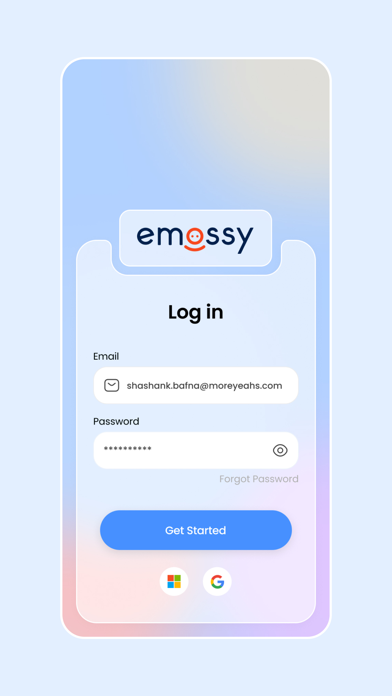 Emossy app screenshot