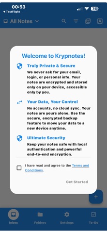 krypnotes screenshot