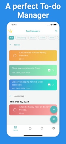 Task Manager, To-Do & Pomodoro Screenshot 1 of 5