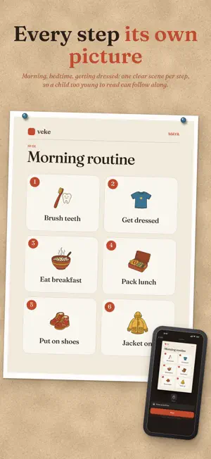 Veke: Printable Kids Routine screenshot 3