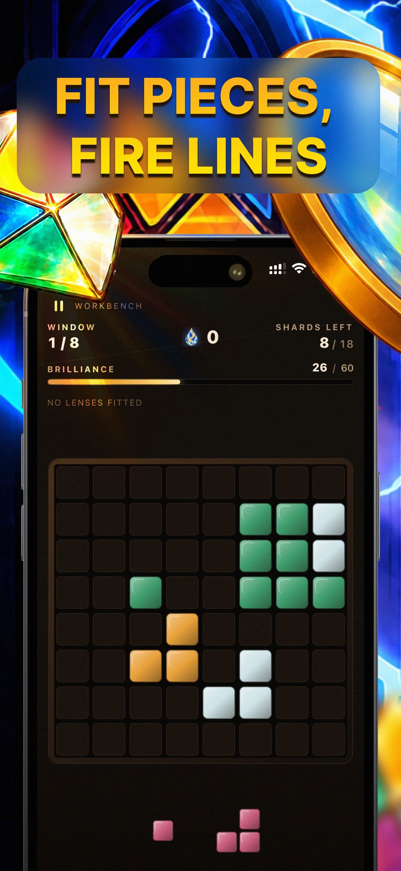 Screenshot 1 of Glass Strike: Light & Shards