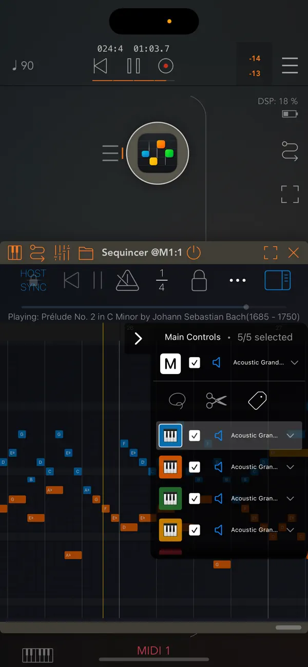#2. Sequincer: MIDI Sequencer (iOS) Von: Alexis Doualle