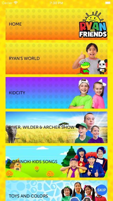 Ryan and Friends Screenshot 1 - AppWisp.com Ryan and Friends Screenshot 1 - AppWisp.com