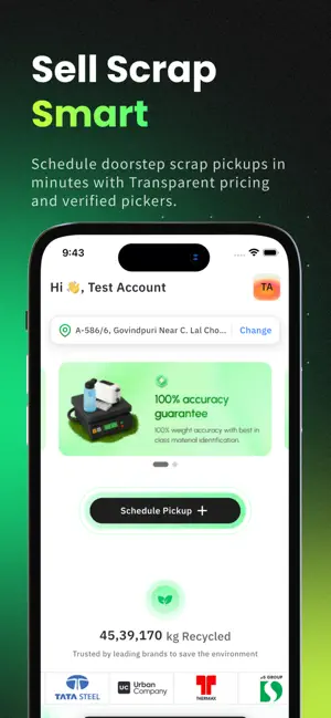 ScrapUncle - Sell Scrap Online iPhone screenshot 1